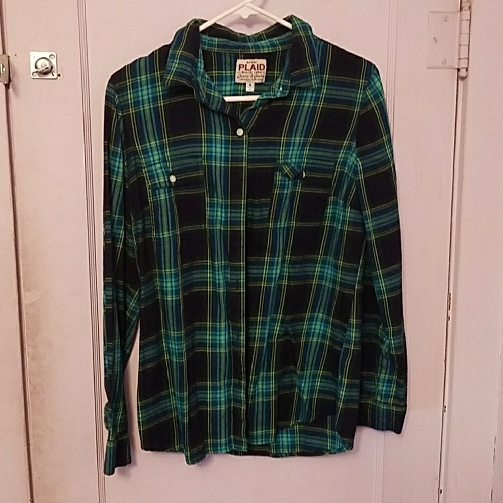 Plaid button up shirt